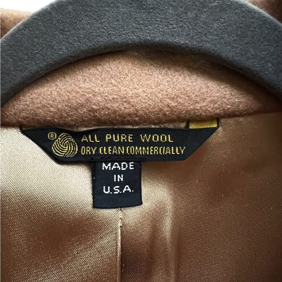 VTG NWT  Redwood & Ross Pure Wool Men’s Trench Coat style. Sz.44L - Picture 6 of 9